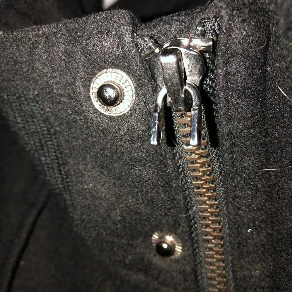 Coogi Men’s Wool Blend Military Cargo Utility Jacket Black Size Large - Picture 3 of 12